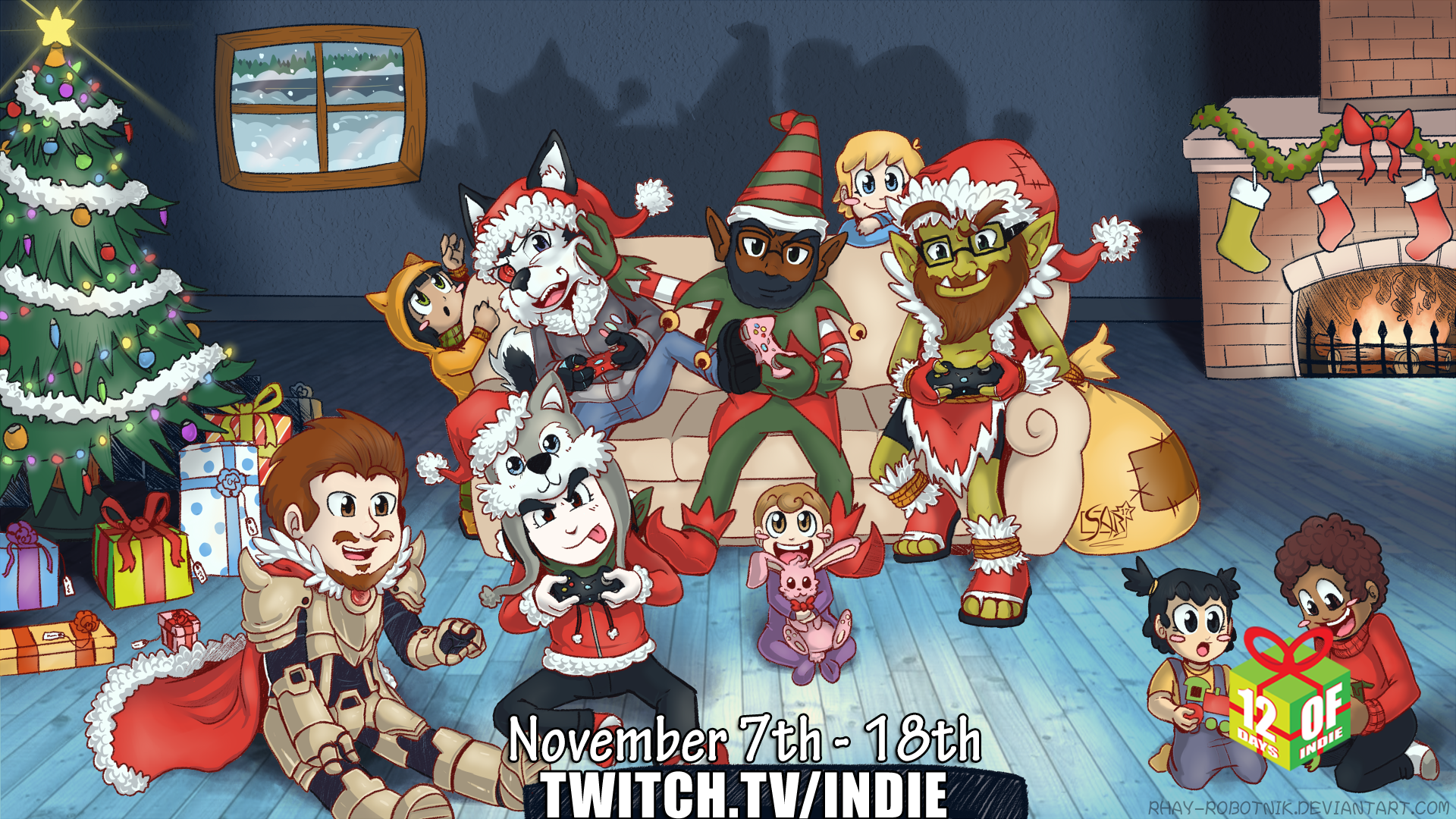 12 Days of Indie Streams in Support for the Marine Toys for Tots Charity
